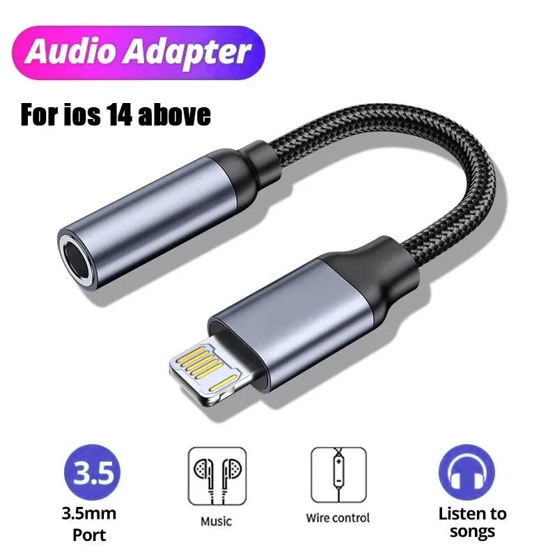 Cabo aux de 8 pinos para 3.5mm - Earphone Splitter Jack avaliação e preço