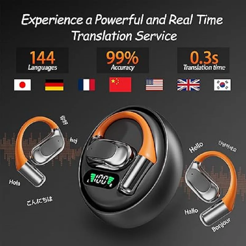 Tradutor sem fio fone de ouvid - Bluetooth Headset On Ear avaliação e preço