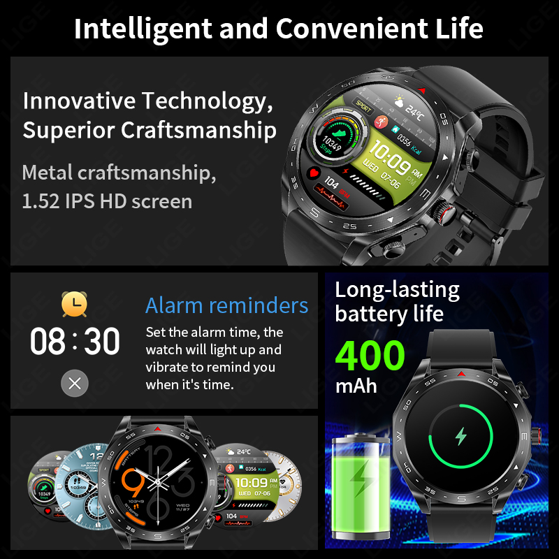 Relógio Inteligente LIGE TWS 2 - Wireless Earbuds Tws avaliação e preço