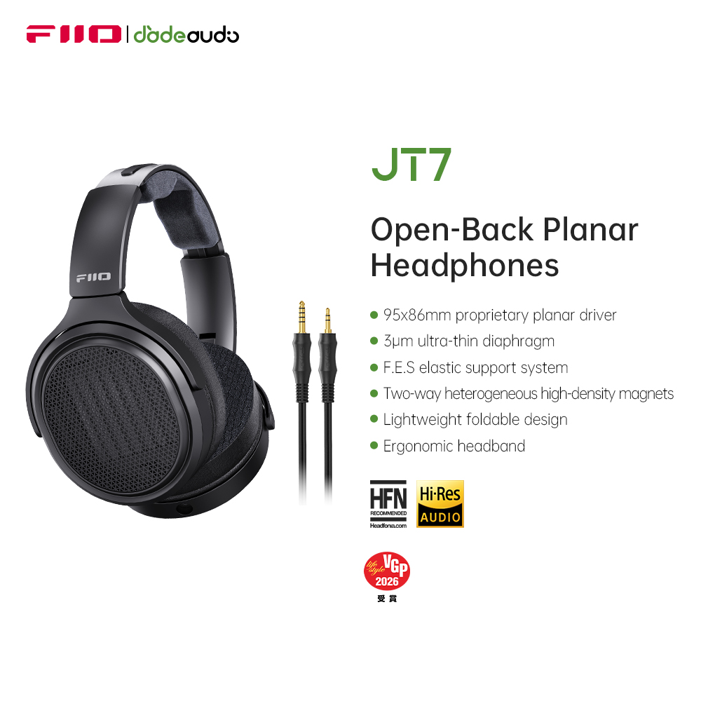 FiiO JT7 Fones de ouvido magné - Audiophile Headphone Wired avaliação e preço